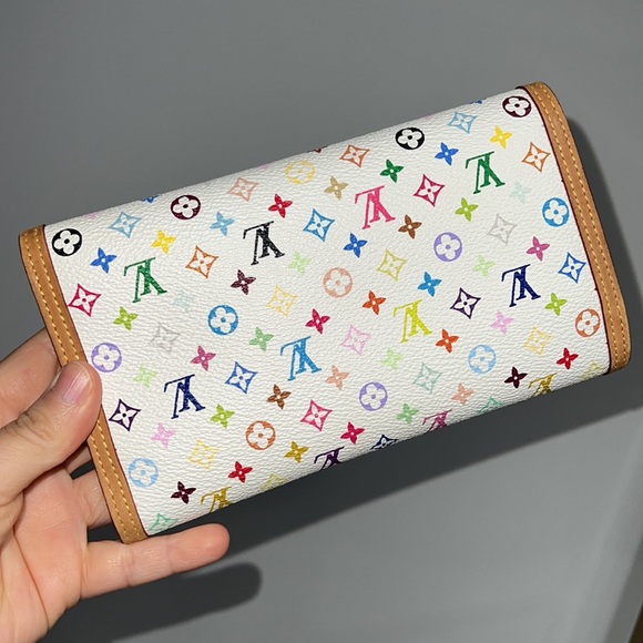 Louis Vuitton × Murakami Limited Edition Monogram Multicolor Porte Tresor Wallet - Picture 4 of 13